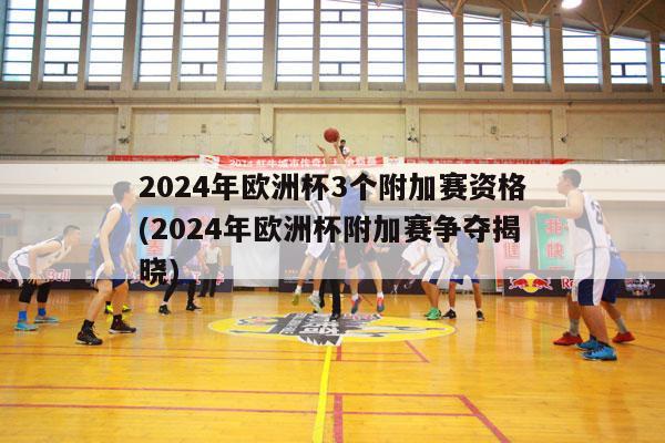 2024年欧洲杯3个附加赛资格(2024年欧洲杯附加赛争夺揭晓)